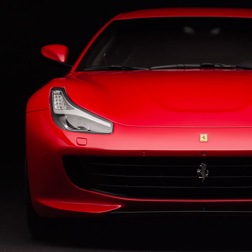 Ferrari image before retouching